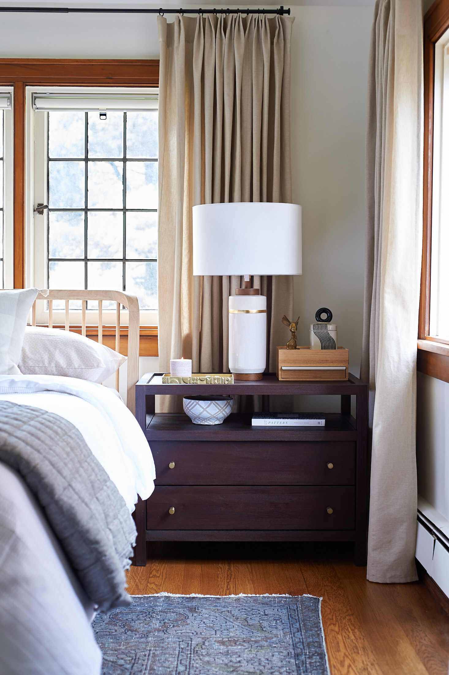 Crate and barrel keane nightstand