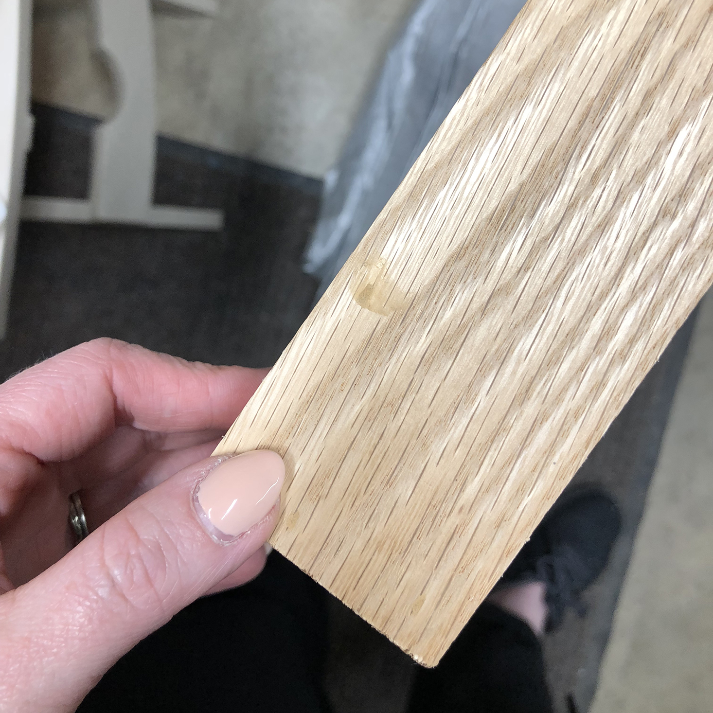 Filling Nail Holes with wood filler