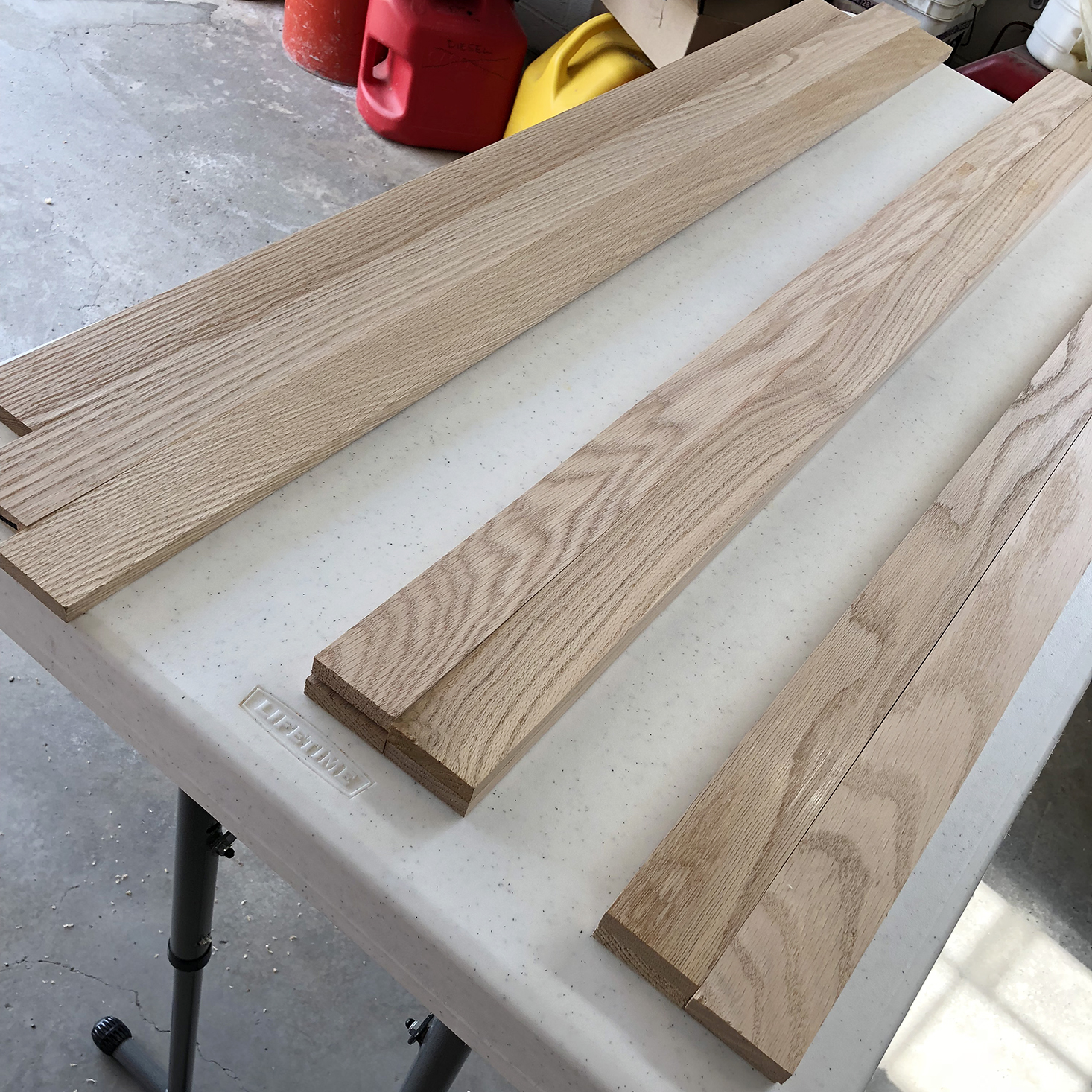 Grouping oak planks by grain