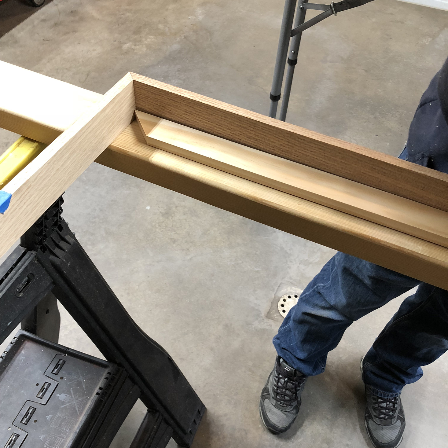 Fitting the frame back pieces