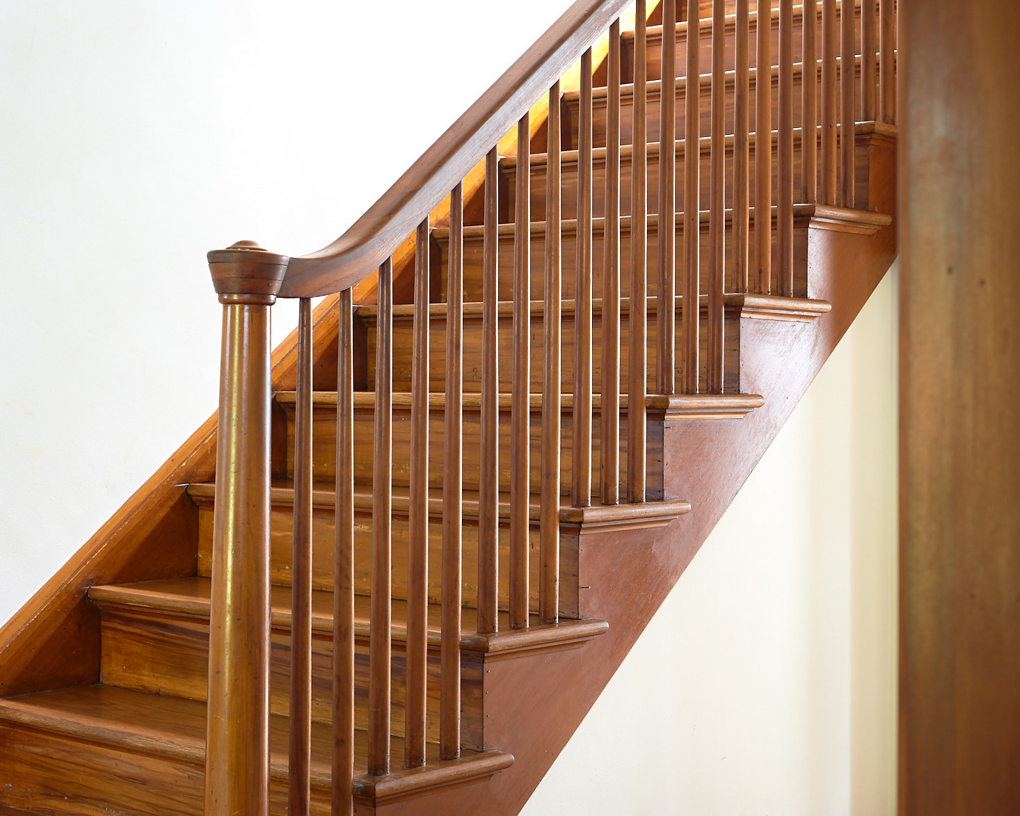 Wooden Staircase Before with Spindles